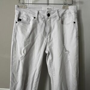 KanCan White Distressed Jeans